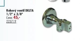 Rohový ventil DELTA - UNI HOBBY akcniletaky.com