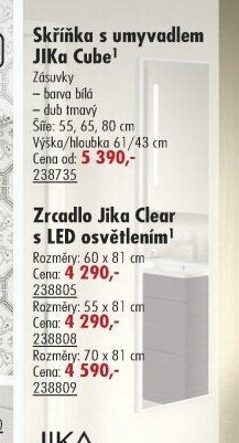 Skříňka s umyvadlem JIKA Cube - UNI HOBBY akcniletaky.com