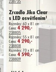 Zrcadlo Jika Clear s LED osvětlením - UNI HOBBY akcniletaky.com