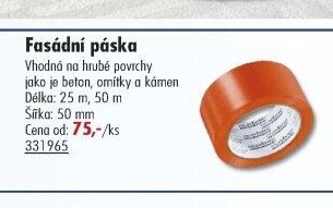 Fasádní páska - UNI HOBBY akcniletaky.com