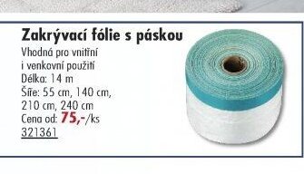 Zakrývací fólie s páskou - UNI HOBBY akcniletaky.com