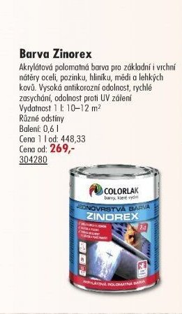 Barva Zinorex - UNI HOBBY akcniletaky.com