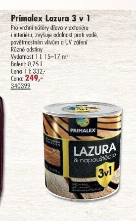 Primalex Lazura 3 v 1 - UNI HOBBY akcniletaky.com