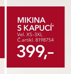 MIKINA S KAPUCÍ*