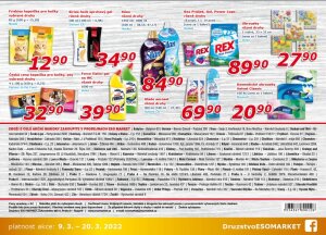 akční leták ESO MARKET 9.3.2022-20.3.2022
