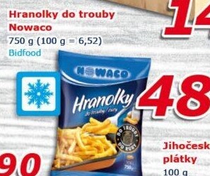 Hranolky mražené Nowaco