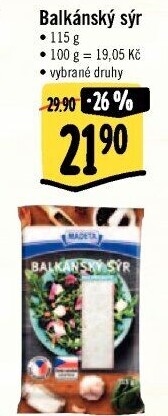 Balkánský sýr Madeta