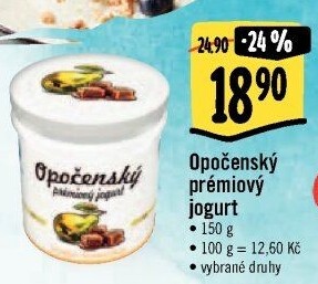 Jogurt ochucený Opočenský Prémiový Bohemilk