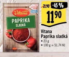 Koření Paprika sladká Vitana