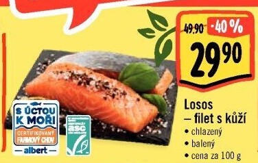 Losos filety Albert