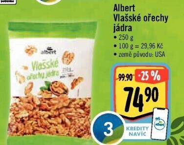 Ořechy vlašské Albert