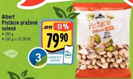 Pražené pistácie Albert