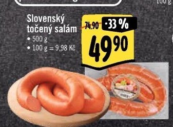 Salám slovenský točený