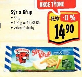 Sýr a křup Veselá kráva