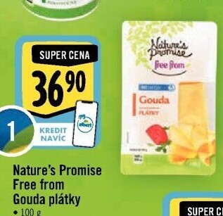 Sýr Gouda bez laktózy Free From Nature'