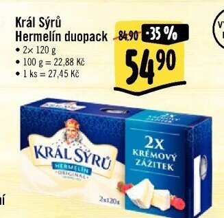 Sýr Hermelín Král sýrů