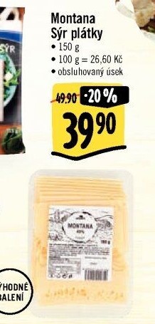 Sýr Montana 45% Albert