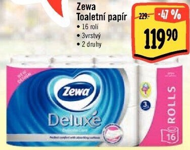 Toaletní papír 3vrstvý Deluxe Zewa