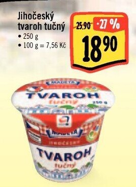 Tvaroh tučný Jihočeský Madeta
