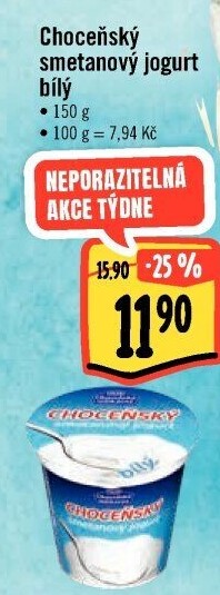 Bílý jogurt smetanový Choceňský