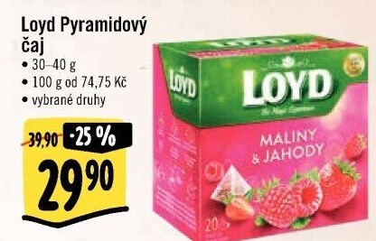 Čaj Loyd - pyramidový