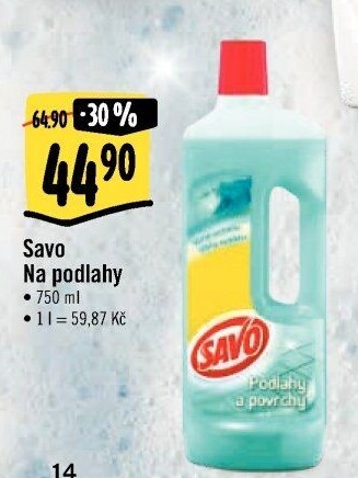 Čistič na povrchy a podlahy Savo