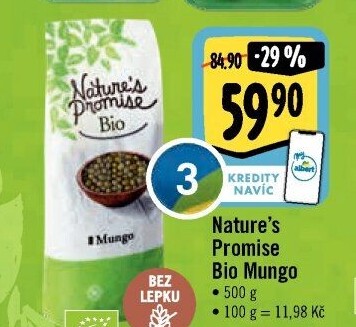 Fazole mungo bio Nature'