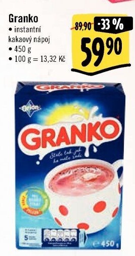Instantní kakao Granko