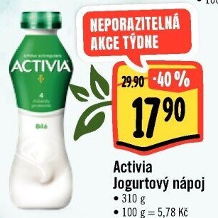 Jogurtový nápoj Activia Danone