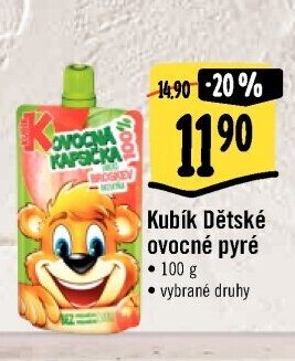 Kapsička ovocná 100% Kubík