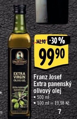 Olivový olej extra panenský Exclusive Franz Josef Kaiser