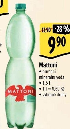 Přírodní voda Mattoni
