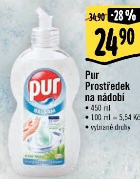 Prostředek na nádobí Pur