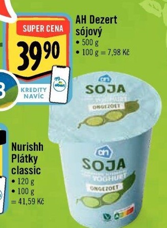 Sójový dezert Albert Heijn