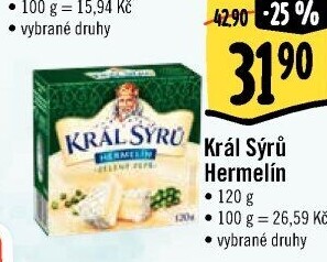Sýr Hermelín Král sýrů