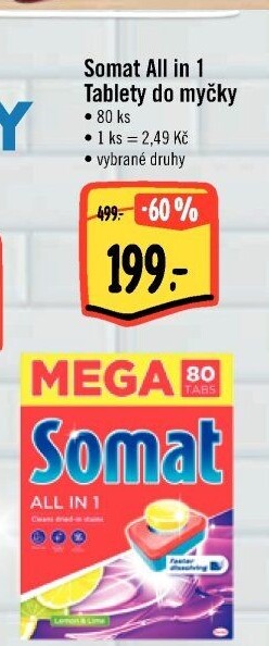 Tablety do myčky All in 1 Somat