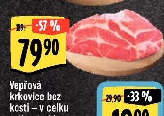Vepřová krkovice bez kosti
