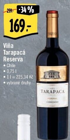 Vína Reserva Viňa Tarapaca