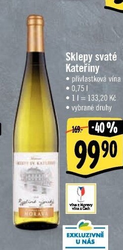 Vína Sklepy svaté Kateřiny - přívlastková