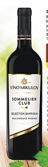 Sommelier Club Rulandské modré barrique
