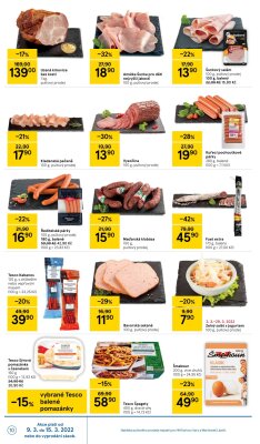akční leták Tesco 9.3.2022-15.3.2022