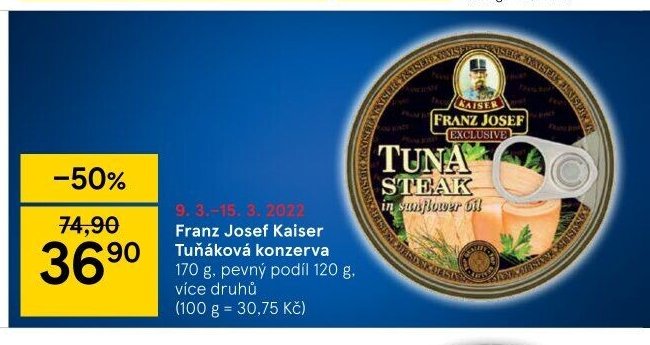 Franz Josef Tuňáková konzerva