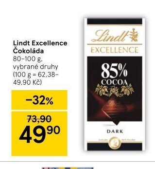 Lindt Excellence Čokoláda