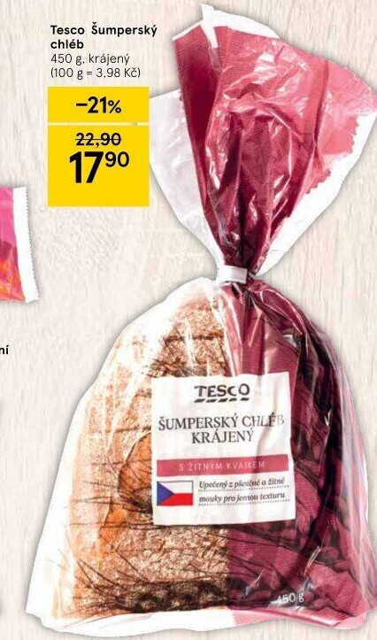 Chléb Šumperský Tesco