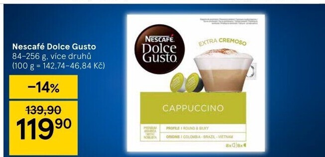 Kapsle Dolce Gusto Nescafé