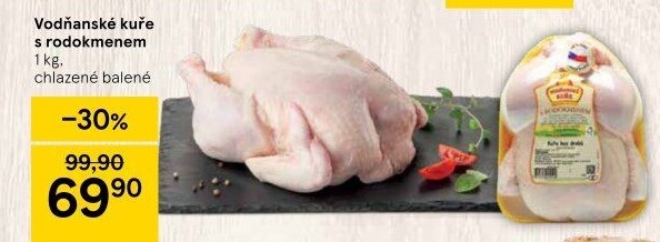 Kuře s rodokmenem Vodňanské kuře