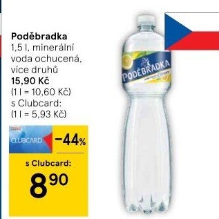 Ochucená voda Poděbradka