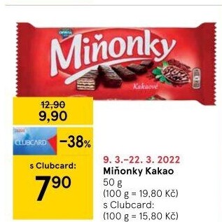 Oplatky Miňonky Opavia