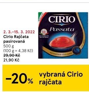 Pasírovaná rajčata Cirio