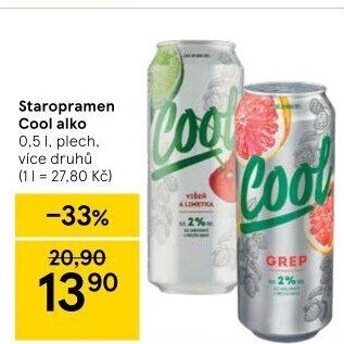 Pivo ochucené Staropramen Cool